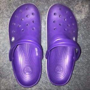 Purple Crocs